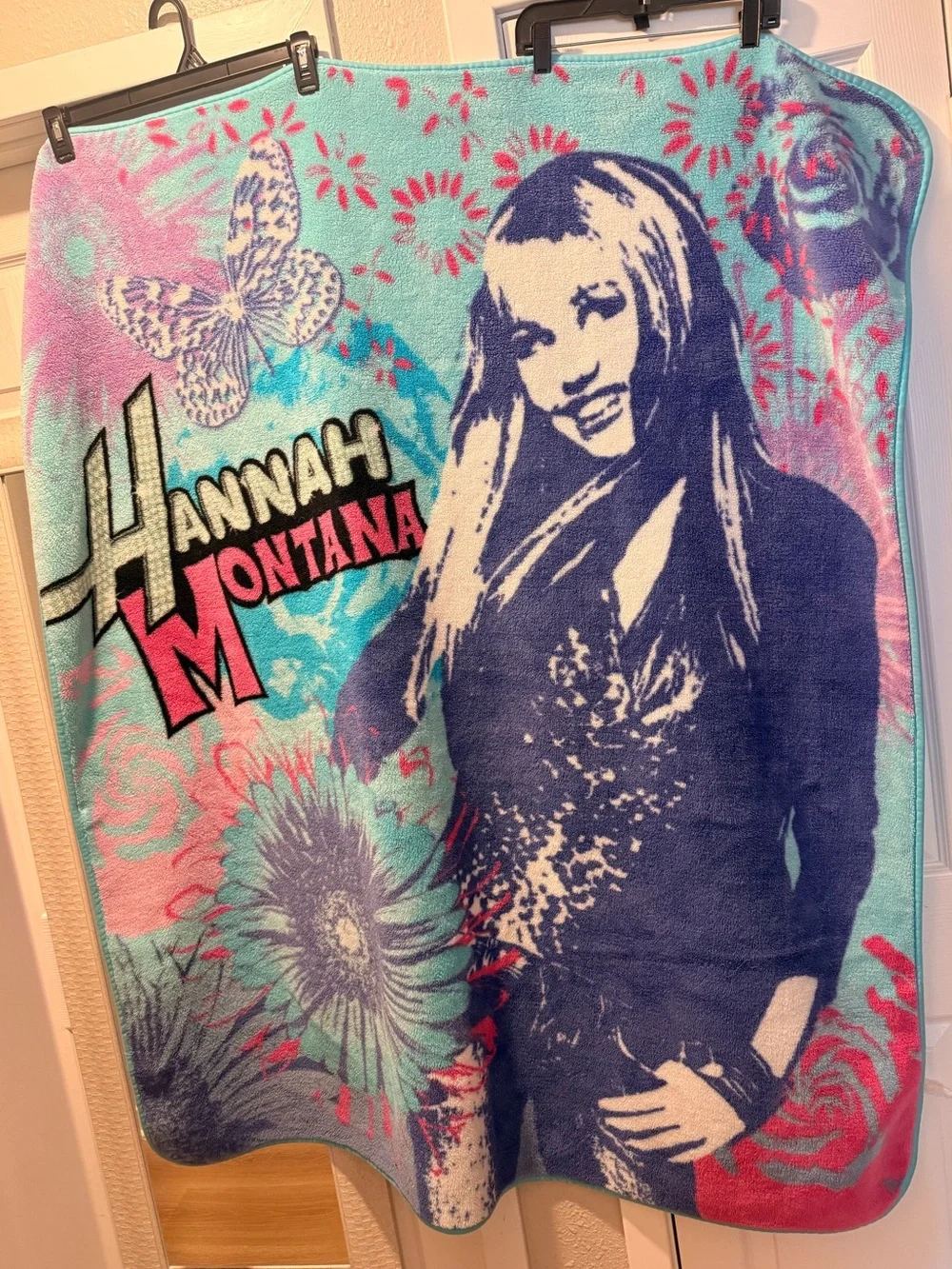 Hannah Montana fleece blanket